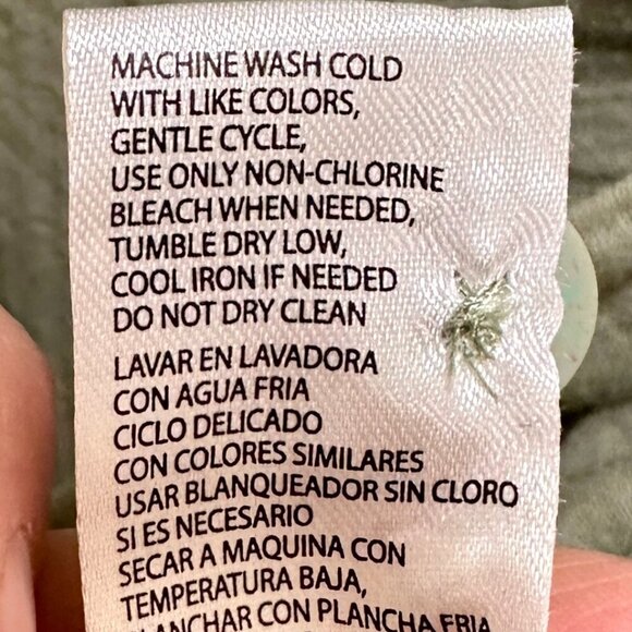 New Weatherproof Women's Gauze Midi Dress Size M Green Adjustable Belt At Waist - Picture 11 of 14